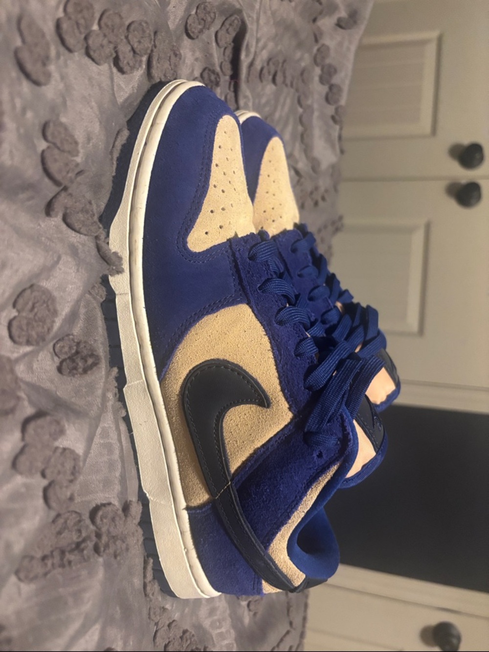 Nike Men’s Sneakers in Royal Blue and Tan size 9.5
